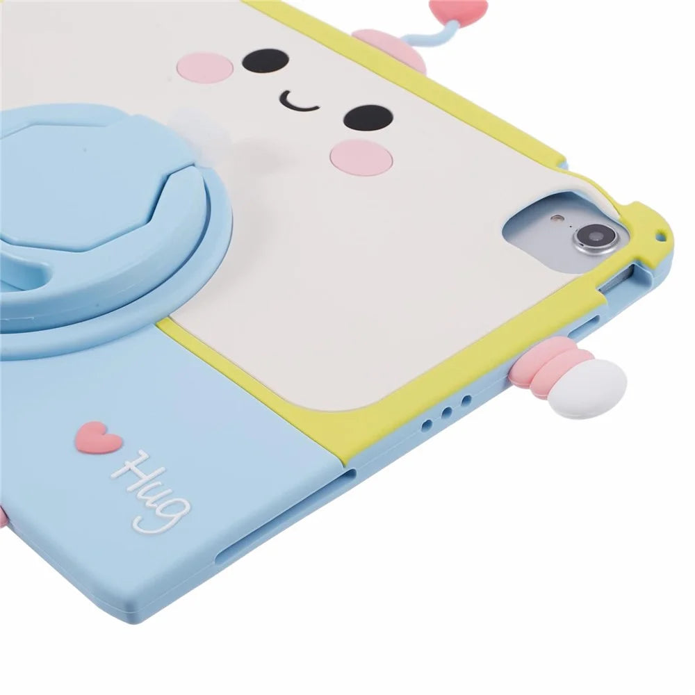 For iPad Air (2020) / (2022) / iPad Pro 11 (2020) / (2021) / (2022) Silicone Case Kickstand Tablet Cover with Lanyard - 7