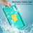 For Samsung Galaxy Tab A11+ / A9+ Eagle Pattern Case Rotating Grip Handle Kickstand Cover with Shoulder Strap - Light Green - 6