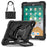 C3 for iPad Pro 9.7 inch (2016) / iPad 9.7-inch (2017) / (2018) Tablet Case Cover Handle Kickstand - Black+Black - 1