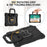 C3 for iPad Pro 9.7 inch (2016) / iPad 9.7-inch (2017) / (2018) Tablet Case Cover Handle Kickstand - Black+Black - 7