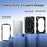 C3 for iPad (2025) / 10.9 (2022) Case Contrast Color Silicone+PC Kickstand Anti-Drop Tablet Cover - Black+Black - 3