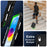 C3 for iPad (2025) / 10.9 (2022) Case Contrast Color Silicone+PC Kickstand Anti-Drop Tablet Cover - Black+Black - 4
