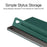 For Samsung Galaxy Tab S10 FE / S9 FE / S9 Case Magnetic V-Fold Stand Tablet Cover with Auto Sleep  /  Wake - Green - 7