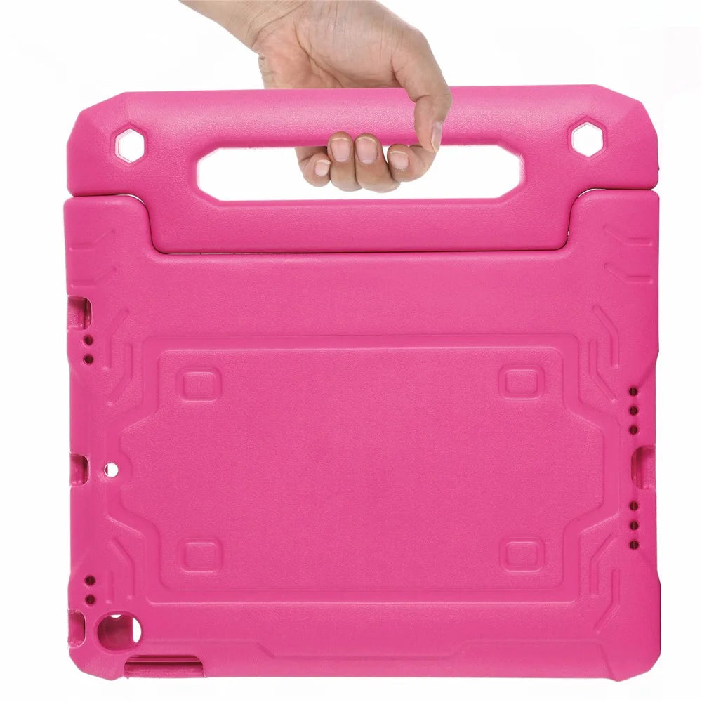 For iPad Air (2013)  /  Air 2  /  iPad 9.7-inch (2017)  /  (2018) Case EVA Kickstand Tablet Cover with PET Screen Film - Rose - 4
