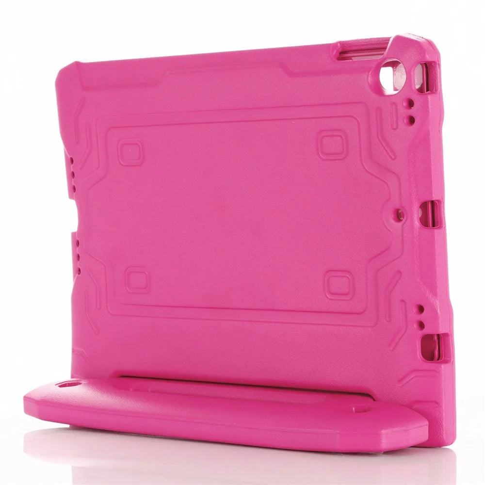 For iPad Air (2013)  /  Air 2  /  iPad 9.7-inch (2017)  /  (2018) Case EVA Kickstand Tablet Cover with PET Screen Film - Rose - 7