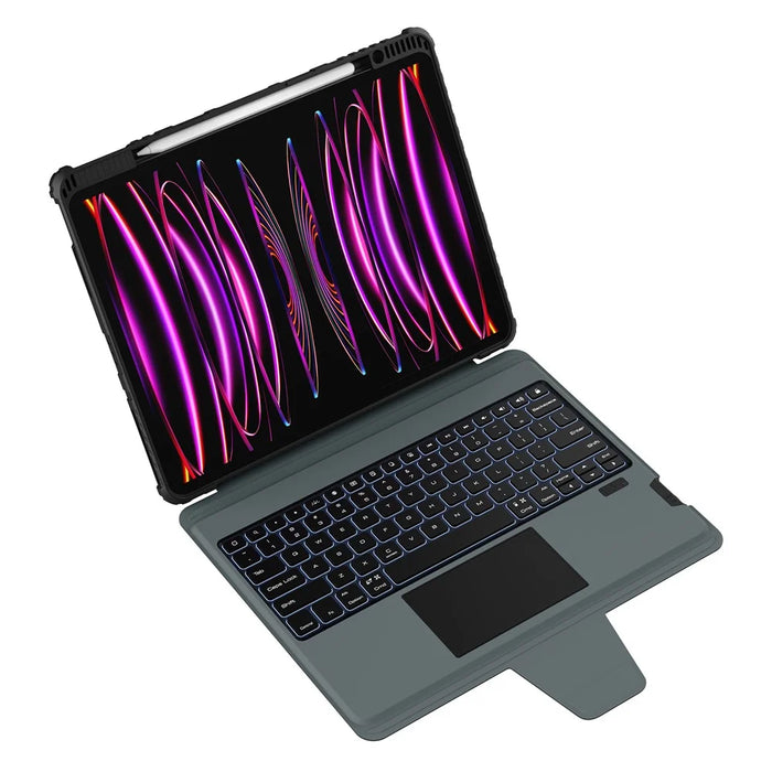 NILLKIN For iPad Air 13 (2026) / (2025) / (2024) / Pro 12.9 (2020) / (2021) / (2022) Case Magnetic Detachable Bluetooth-compatible Keyboard with Backlight - 3