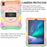 For iPad mini (2024) / mini (2021) Tablet Case TPU+PC Kickstand Cover with Shoulder Strap - Colorful Gold - 2