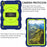 For iPad mini (2024) / mini (2021) Tablet Case Hand Strap Kickstand Cover with Shoulder Strap - Navy Blue+Green - 3