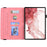 For Samsung Galaxy Tab S9 FE+ Tablet Case Card Slots Leather Cover Flower Pattern - Pink - 2