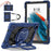 C3 for Samsung Galaxy Tab A8 10.5 (2021) / (2022) Tablet Case Silicone+PC Cover with Shoulder Strap - Navy Blue+Black - 3