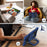 C3 for Samsung Galaxy Tab A8 10.5 (2021) / (2022) Tablet Case Silicone+PC Cover with Shoulder Strap - Navy Blue+Black - 7