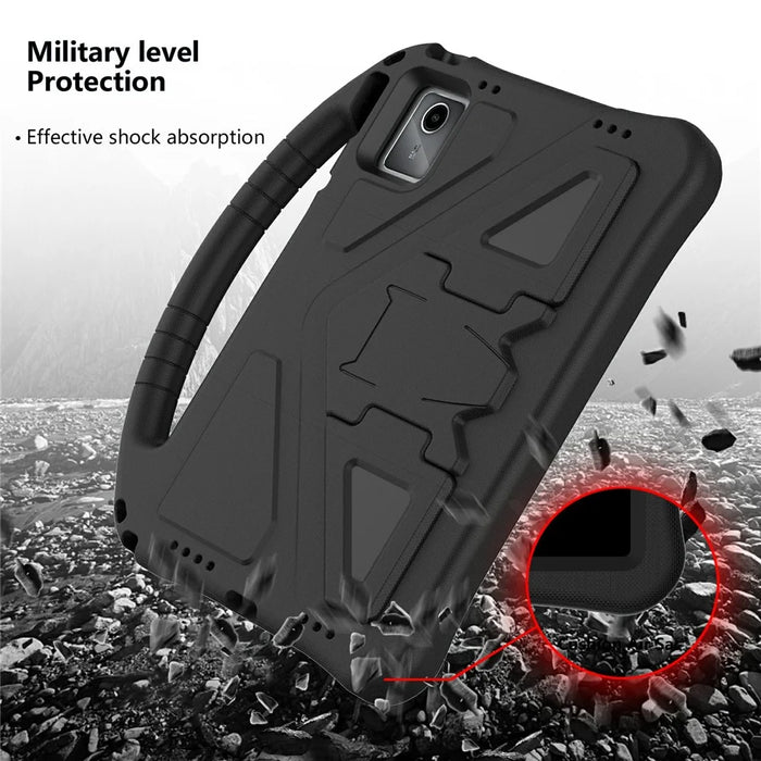 For Lenovo Tab M11 / Xiaoxin Pad 11 2024 Tablet Case with Handle Drop Proof EVA Cover - Black - 5