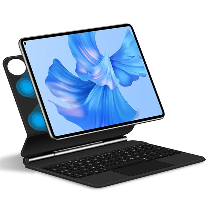 For Huawei MatePad Pro 11 (2022) Magnetic Floating Bluetooth-compatible Keyboard + Leather Tablet Case - 1