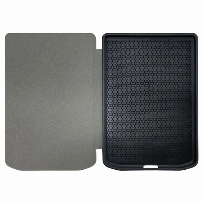 For Pocketbook Verse Pro PB629 / 634 Leather Case E-Reader Auto Sleep / Wake Protective Cover - Black - 7