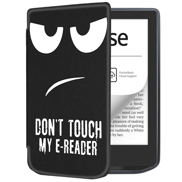 For PocketBook Verse Pro Leather Case E-Reader Cover with Auto Sleep / Wake - Don't Touch My E-Reader - 2