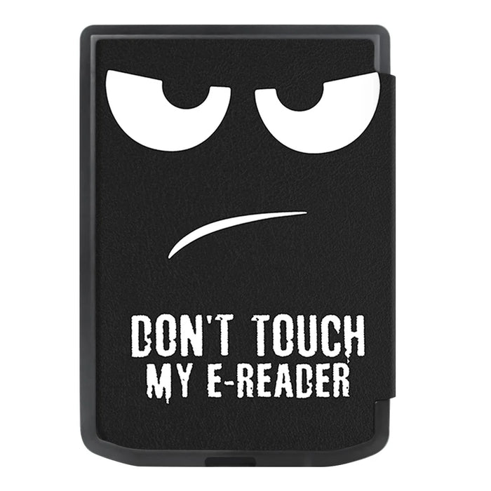 For PocketBook Verse Pro Leather Case E-Reader Cover with Auto Sleep / Wake - Don't Touch My E-Reader - 6