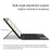 For Samsung Galaxy Tab S10 Ultra / S9 Ultra / S8 Ultra Leather Case + Touchpad Bluetooth-Compatible Keyboard (without Backlit) - 4