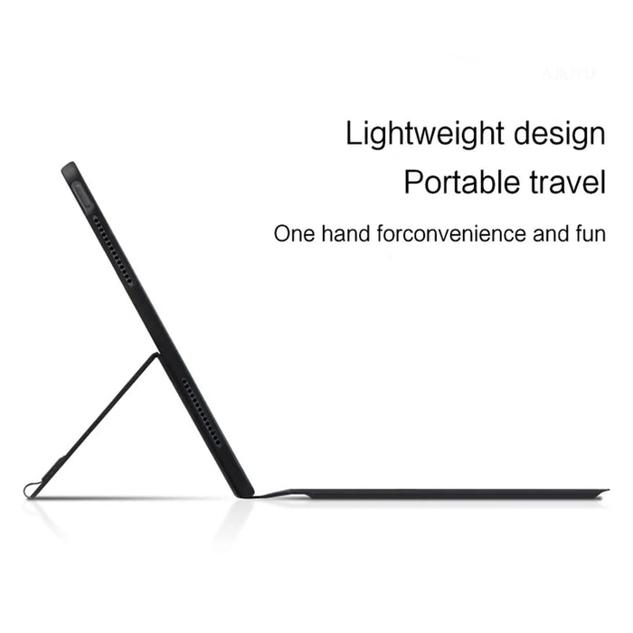 For Samsung Galaxy Tab S10 Ultra / S9 Ultra / S8 Ultra Leather Case + Touchpad Bluetooth-Compatible Keyboard (without Backlit) - 5