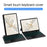 For Honor Pad 9 Leather Case + Bluetooth-compatible Keyboard with Backlight Trackpad - 5