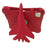 For iPad (2025) / 10.9 (2022) / Air (2020) / (2022) / iPad Pro 11 (2020) / (2021) / (2022) EVA Case Airplane Style Kickstand - Red - 2