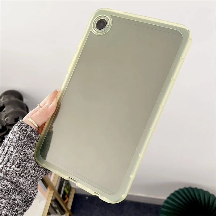 For Samsung Galaxy Tab A9+ Case Transparent TPU Tablet Cover - Yellow - 2