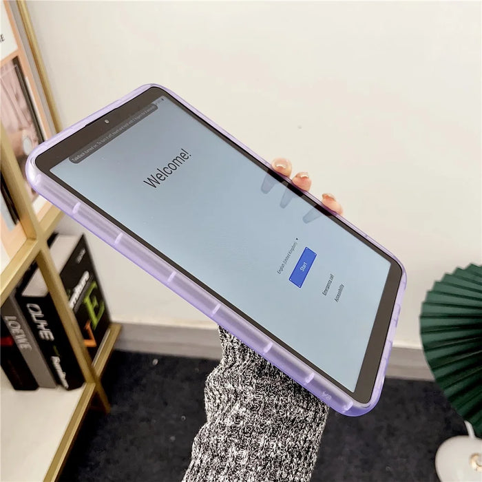 For Samsung Galaxy Tab A9+ Case Transparent TPU Tablet Cover - Yellow - 3