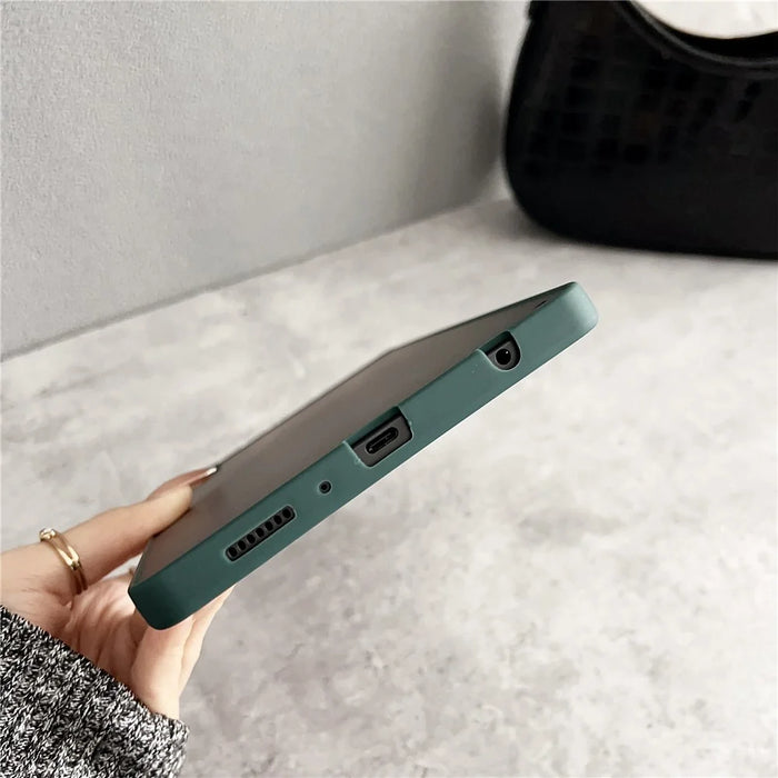 For Samsung Galaxy Tab A9 Case PC + TPU Anti-Scratch Tablet Cover Skin Touch Feeling - Blue - 4