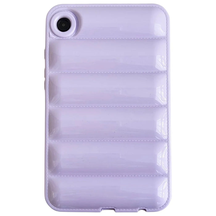 For Samsung Galaxy Tab A9+ Protective Case TPU Airbag Down Jacket Tablet Cover - Light Purple - 1