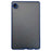 For Samsung Galaxy Tab A9+ Skin Touch Case PC + TPU Anti-Drop Shell Tablet Cover - Blue - 1