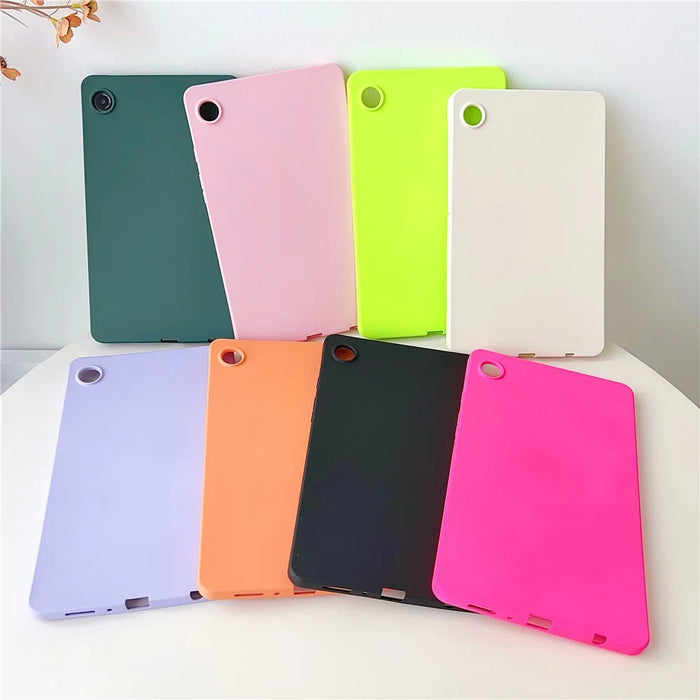 For Samsung Galaxy Tab A9+ Case Skin-touch TPU Shockproof Tablet Cover - Purple - 6