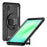 For Samsung Galaxy Tab A11 / A9 Protective Case Kickstand Hand Strap Tablet Cover - Black - 1