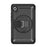 For Samsung Galaxy Tab A11 / A9 Protective Case Kickstand Hand Strap Tablet Cover - Black - 2