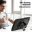 For Samsung Galaxy Tab A11 / A9 Protective Case Kickstand Hand Strap Tablet Cover - Black - 3