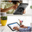 For Samsung Galaxy Tab A11 / A9 Protective Case Kickstand Hand Strap Tablet Cover - Black - 4