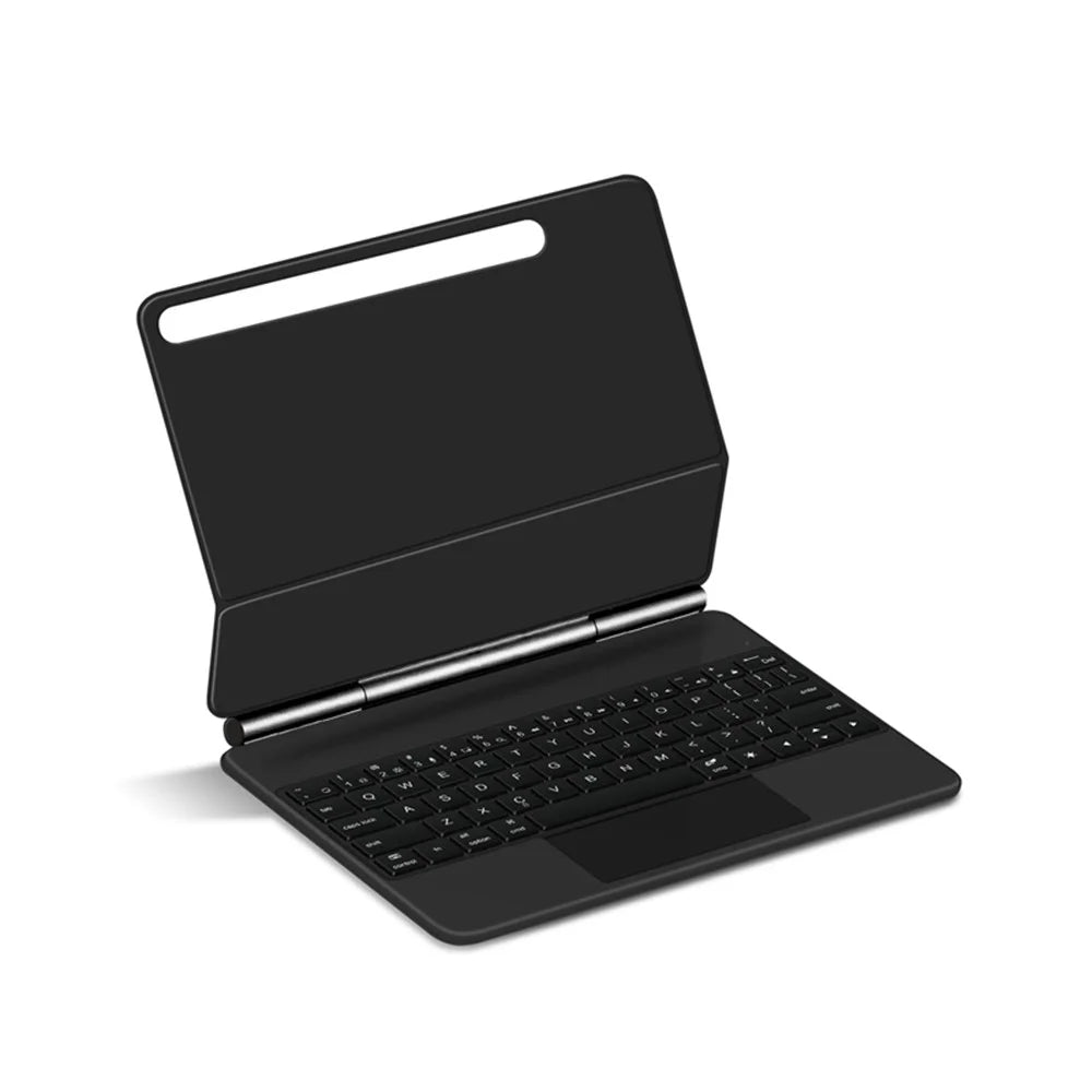 For Samsung Galaxy Tab S10 FE / S9 FE / S9 / S8 / S7 Magnetic Floating Bluetooth-Compatible Keyboard + Leather Tablet Case - 3