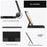 For Samsung Galaxy Tab S10 FE / S9 FE / S9 / S8 / S7 Magnetic Floating Bluetooth-Compatible Keyboard + Leather Tablet Case - 6