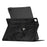 For Samsung Galaxy Tab A9+ SM-X210 SM-X216 SM-X218 Case Leather Tablet Rotary Stand Cover - Black - 4