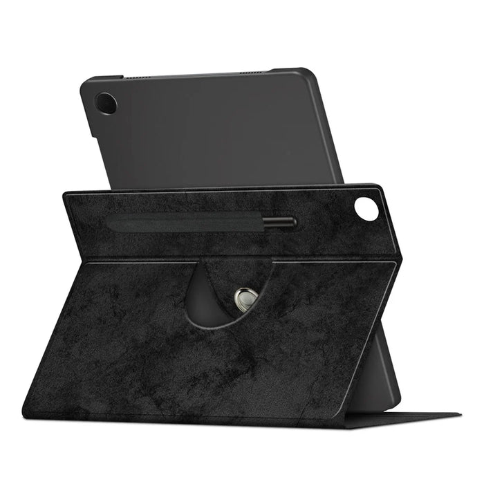For Samsung Galaxy Tab A9+ SM-X210 SM-X216 SM-X218 Case Leather Tablet Rotary Stand Cover - Black - 4