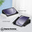 For Samsung Galaxy Tab A9+ SM-X210 SM-X216 SM-X218 Case Leather Tablet Rotary Stand Cover - Black - 6