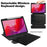 For Lenovo Idea Tab / Tab M11 / Xiaoxin Pad 11 2024 Case PU+Acrylic Tablet Stand Cover with Bluetooth-compatible Keyboard - Black - 3