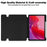 For Lenovo Idea Tab / Tab M11 / Xiaoxin Pad 11 2024 Case PU+Acrylic Tablet Stand Cover with Bluetooth-compatible Keyboard - Black - 4
