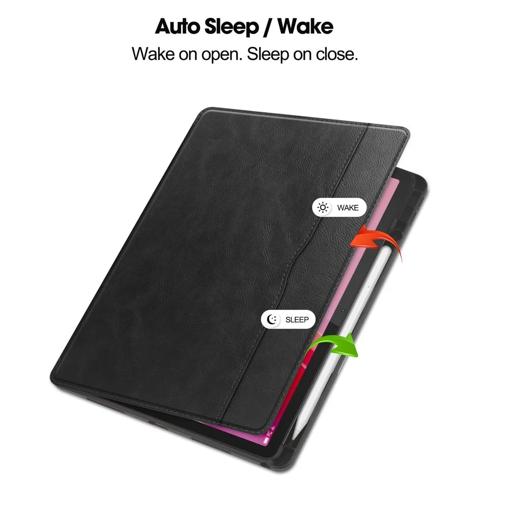 For Lenovo Tab M11 / Xiaoxin Pad 11 2024 Case Shockproof Leather Auto Wake  /  Sleep Tablet Stand Cover - Black - 2