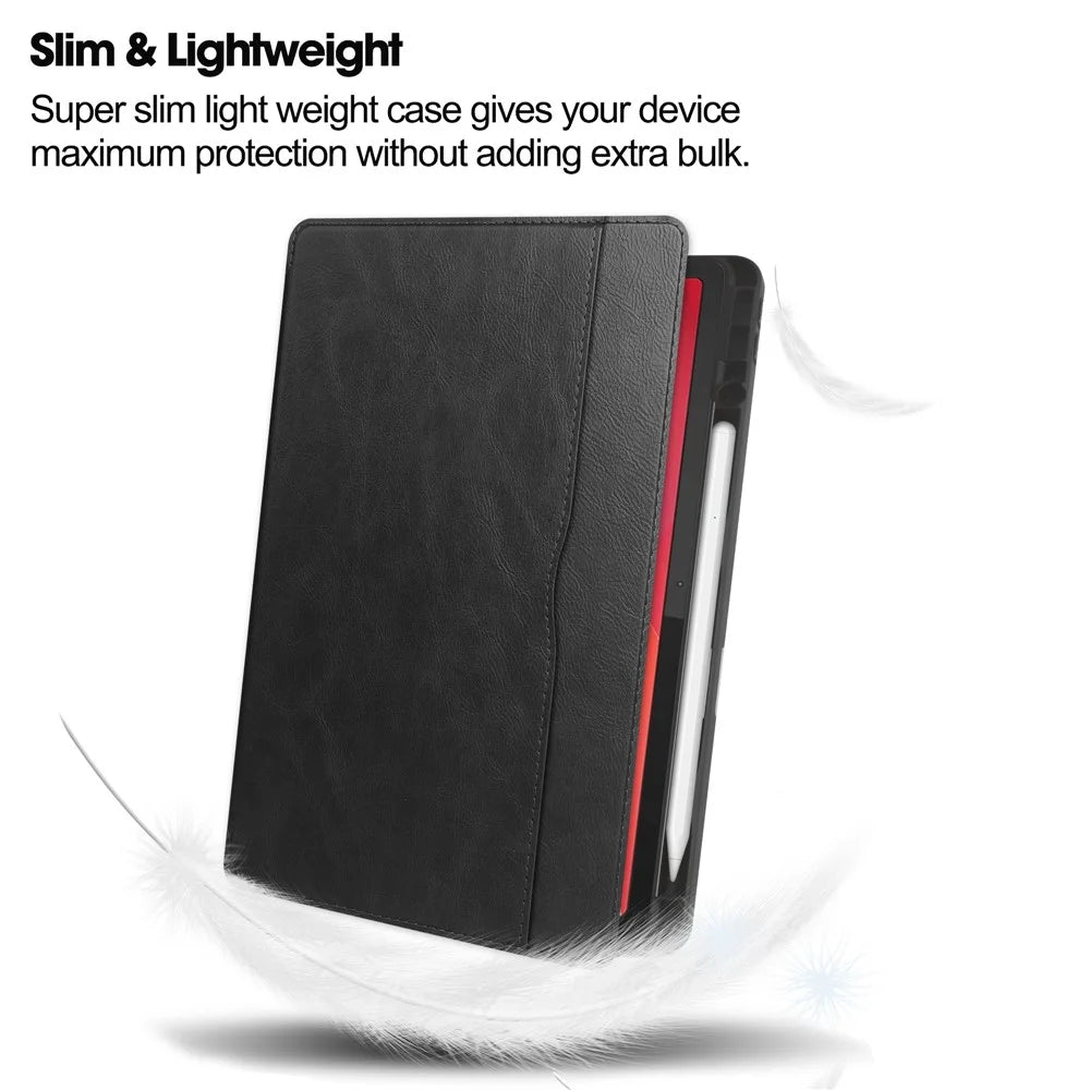 For Lenovo Tab M11 / Xiaoxin Pad 11 2024 Case Shockproof Leather Auto Wake  /  Sleep Tablet Stand Cover - Black - 6
