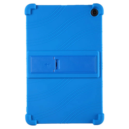 For Amazon Fire Max 11 Case Soft Silicone PC Kickstand Tablet Protective Cover - Dark Blue - 1