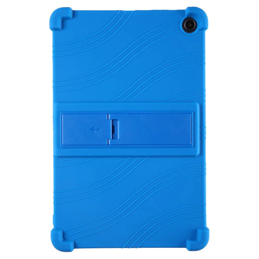 For Amazon Fire Max 11 Case Soft Silicone PC Kickstand Tablet Protective Cover - Dark Blue - 1