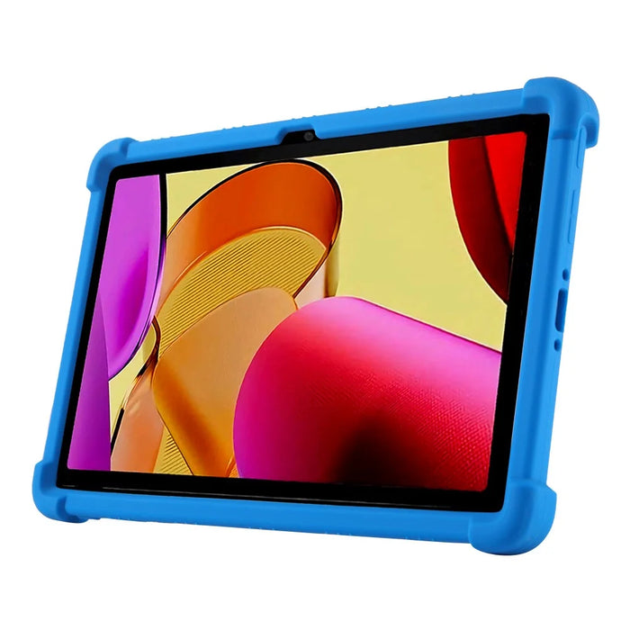 For Amazon Fire Max 11 Case Soft Silicone PC Kickstand Tablet Protective Cover - Dark Blue - 3