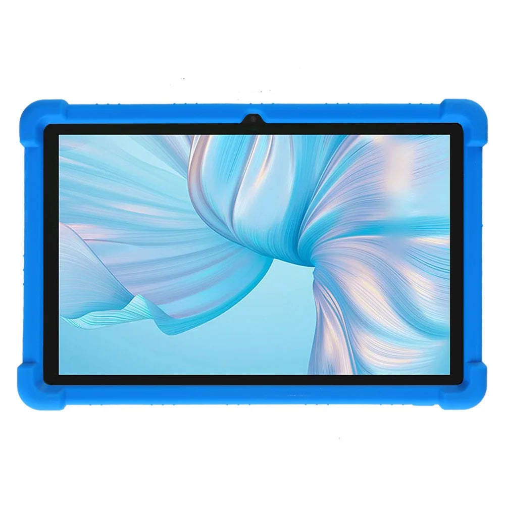 For Blackview Tab 80 10.1 (2023) Tablet Case PC Kickstand Soft Silicone Protective Cover - Dark Blue - 2