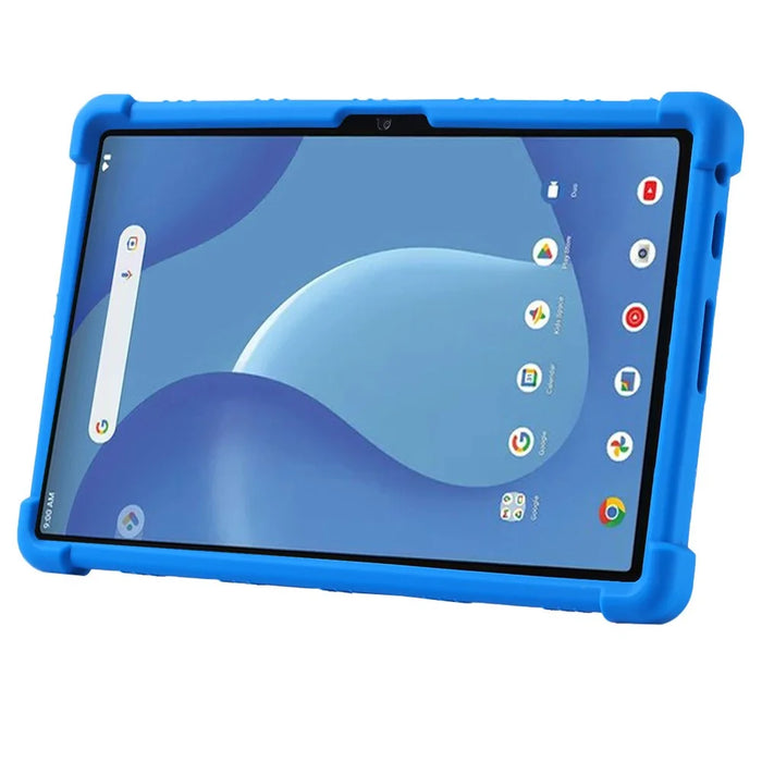 For Walmart Onn 10.4 inch Tablet Pro Silicone Case Kickstand Protective Cover - Dark Blue - 4
