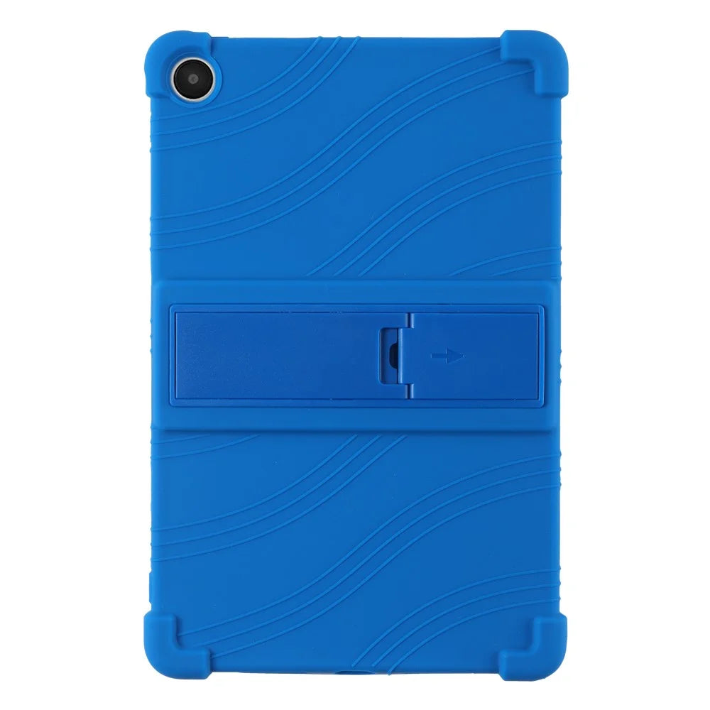 For Walmart Onn 11" Tablet Pro Silicone Case Kickstand Cover Corner Protection - Dark Blue - 1