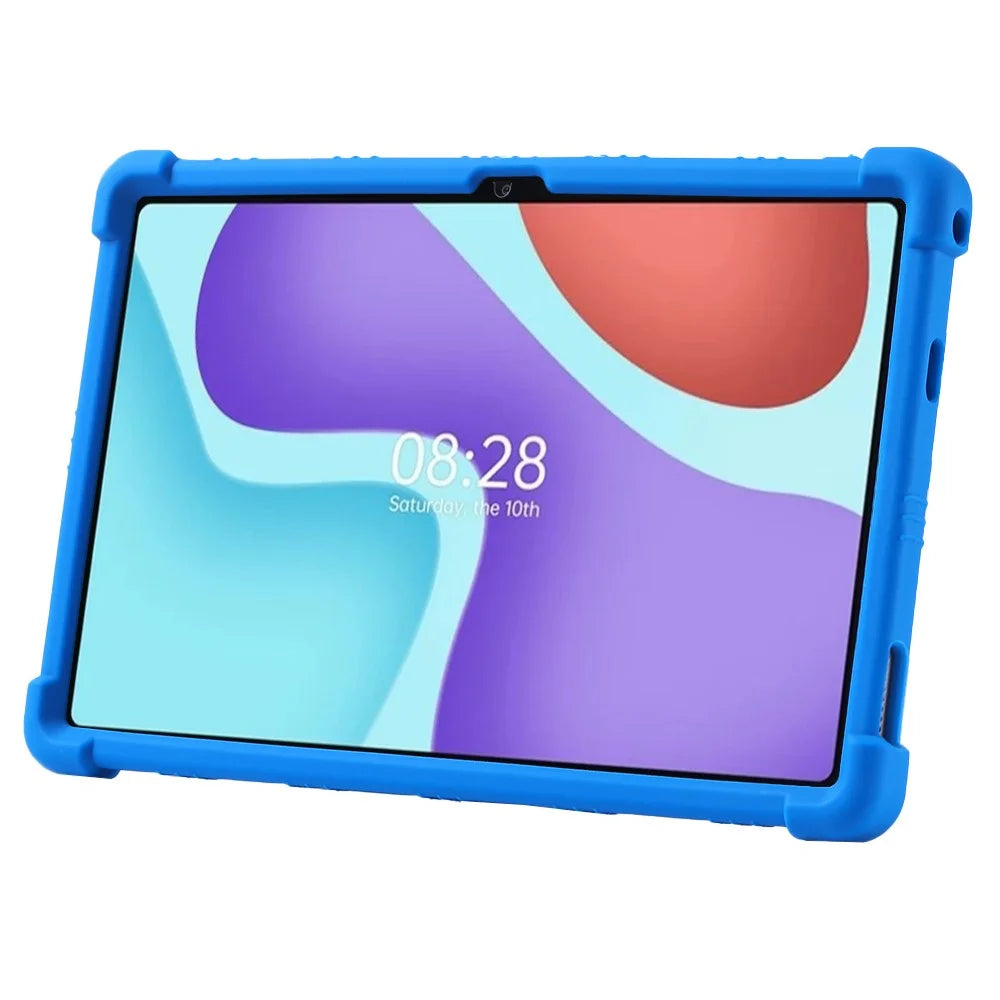 For Alldocube iPlay 50 / iPlay 50 Pro Silicone Case Shockproof Cover with Kickstand - Dark Blue - 4